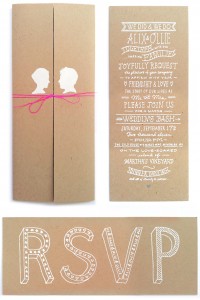 Paper Invitation Brown